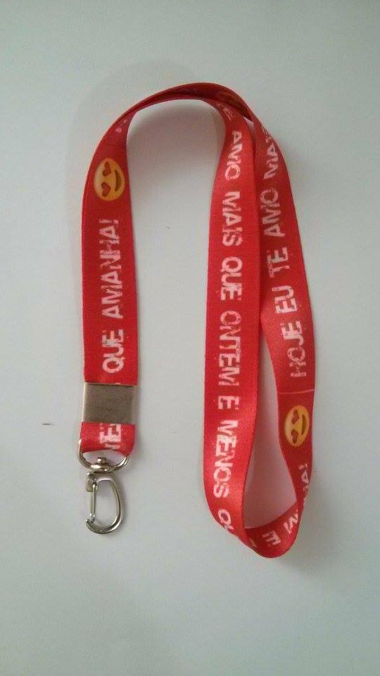 Cordão para crachá personalizado