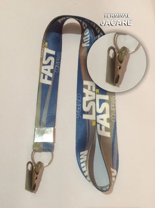 Cordão para crachá para empresas