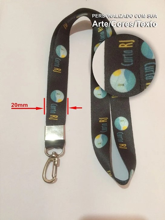 Cordão para crachá com personalização