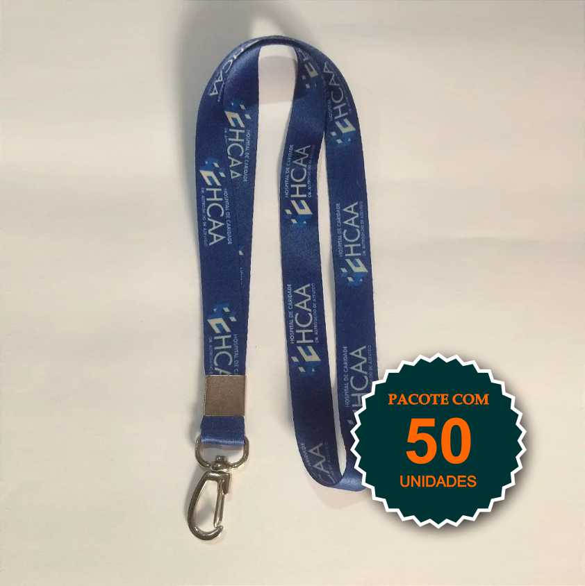 Cordão para crachá personalizado
